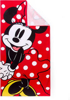 Store Official Minnie Mouse Beach Towel with Minnie Screen Art on Topside - Measures 29" x 58" - Soft & Absorbent for Pool or Beach - Bath Towels for Kids Who Love