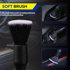 2PCS Car Detailing Brush Set, Ultra Soft Bristle Auto Interior Cleaning Brushes, Scratch-Free Dashboard Duster Kit for Vents, Leather, Screen, Console and Household Cleaning