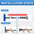 Snow Brush and Ice Scrapers for Car Windshield,Ice Scraper for Freezer,35" Extendable Snow Scraper,Detachable Snow Removal Tool with Ergonomic Foam Grip for Car SUV and Truck (Blue)