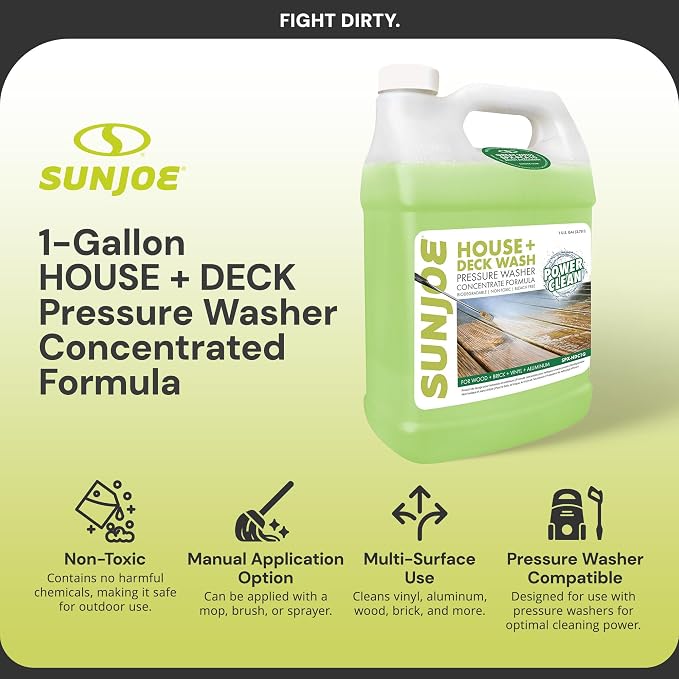 SPX-HDC1G House and Deck All-Purpose Pressure Washer Rated Concentrated Cleaner, 1-Gallon, White, 128 Fl Oz (Pack of 1)
