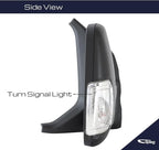 Passenger Side Mirror for 2018-2019 Ford Transit 150 250 350 Cargo Power Adj Heated Power Fold Turn Signal Light Short Arm Textured Black 8 Pins Right FO1321602