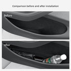 4P Door Side Storage Organizer for Tesla Model Y Juniper 2025 2026 | Standard/Premium/Performance, Front & Rear Door Slot Pocket Box, Insert Tray, TPE Model Y Juniper 2026 Accessories, Black