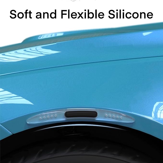 4PCS Car Door Edge Guard Protectors, Silicone Auto Body Protector Trim Guard Universal Anti-Collision Car Protector Strips for Truck SUV Vehicle Sedans