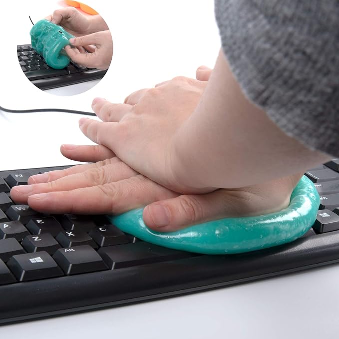 Keyboard Cleaning Gel Keyboard Cleaner Adheres to Dust and Debris in The Crevices of The Keyboard, Also Suitable for Car Interior Cleaning, Office Cleaning, Electronics Cleaning