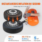 Tire Bead Seater, 5 Gal/19L Air Tire Bead Blaster with Pressure Gauge & Handle, 145 PSI Seating Tool Inflator Tank, 85-116 PSI Operating Pressure for Car Truck ATV