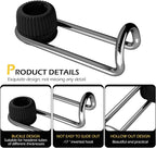 2 PCS Headrest Hooks for Car, 10KG Ultra High Load Bearing Alloy Concealable Swivel Buckle Design Headrest Pole Hook, Seat Headrest Storage Accessory, SayGoodbye to The Messy Space！ (Black)