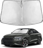 Windshield Sunshade Compatible for Audi S3 2015-2024 2025 2026, Sun Visor for Front Windshield & Window Sun Shade Cover, UV Heat Blocker & Protector, Car Accessories