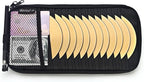 Car CD Visor Holder, 12 Sleeves Organizer with Mesh Pocket | Durable Oxford Cloth, Holds 12 CDs/DVDs, 1 Pen Holder, 1 Back Inner Pocket, Disc Storage Organizer, Fits Most Vehicle Visors