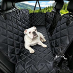 Dog Car Seat Cover for Back Seat | Mesh Window & Safety Belt | 100% Waterproof Dog Hammock for Safe Travel with Side Door Protectors | Non-Slip, Scratchproof Pet Rear Seat Cover for Car, SUV,Truck