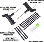 2040-A Tire Repair Plug Kit, Deluxe, Contains Strings, Tools and Glue, 11 Pieces