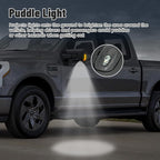 Pair Side Mirrors for Ford F150 2021 2022 2023 2024, Passenger and Driver Heated Mirror Assembly with Blind Spot Detection, Turn Signal Light and Puddle Light - OEM Style