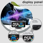 Backup Parktronic System Car Auto Vehicle Reverse with 8 Parking Sensors kit, LCD Display, Distance Detection (Meter/Foot Switchable), Buzzer Alarm and Voice Prompt Function（Black）
