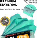 Premium XL Shammy Towel for Car - 2pk (34”x25”) - Super Absorbent Chamois Cloth - Spots & Scratch-Free - Reusable Car Drying Towel
