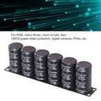 6 in Super Capacitor Set 1 2.7V500F Super Capacitor Capacitor Energy Storage Components 16V 83F for Electronic Devices
