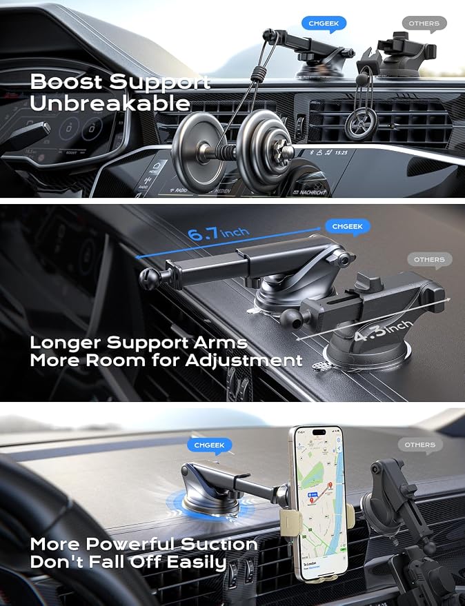 Wireless Car Charger, 15W Fast Charging Auto Clamping Car Charger Phone Mount Phone Holder fit for iPhone 15 14 13 12 11 Pro Max Xs, Samsung Galaxy S24 Ultra S23 S22 S21, S20, S10+, Khaki