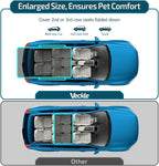 SUV Cargo Liner for Dogs with Side Flaps, Large (54" x 93") Water Resistant Trunk Cover, Non-Slip Pet Area Protector with Bumper Flap, Universal Fit for SUVs Sedans Vans, Paw Print