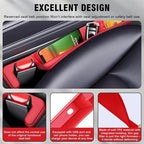2PCS Car Seat Gap Filler, Automotive Seat Organizer Fill The Gap Between Seat and Console, Universal Car Storage Box Inserts Fill The Gap Between Seat &Console for Coins Wallets Keys (Red)