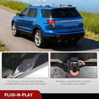 4 Pin Trailer Wiring Harness Kit 56172 Vehicle Side Custom for 2011 2012 2013 2014 2015 2016 2017 2018 2019 Ford Explorer Police Interceptor Utility Simple Fit Tow Hitch Accessories