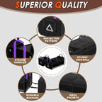 Car Trunk Organizer SUV, 84L SUV Trunk Organizer – Waterproof Foldable Modular Trunk Organizer with Mesh Pockets, Non-Slip Base, Black - M313