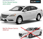 in-Channel Incredibly Durable Rain Guards for Nissan Sentra 2013-2019, Original Window Deflectors, Vent Window Visors, Vent Deflector, 4 pcs. - 613255