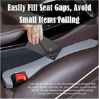 Car Seat Gap Filler 2 Pack, Universal Organizer for Car SUV Truck to Fill The Space Between Seat and Console, Car Seat Blocker and Catcher Prevent Things from Dropping, Easy to Install (Grey)