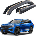 Goodyear Shatterproof in-Channel Window Deflectors for Volkswagen (VW) Atlas 2018-2026, Rain Guards, Window Visors for Cars, Vent Deflector, Car Accessories, 4 pcs - GY007701