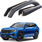 Goodyear Shatterproof in-Channel Window Deflectors for Volkswagen (VW) Atlas 2018-2026, Rain Guards, Window Visors for Cars, Vent Deflector, Car Accessories, 4 pcs - GY007701