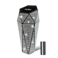 Bling Car Trash Can with Lid, Bling Car Accessories Trash Bin, Leakproof Auto Garbage Can with 30 Trash Bags, Multipurpose Organizers and Storage for Home, Office (Silver Diamond)
