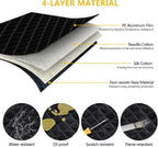 Car Windshield Cover for Ice and Snow Magnetic Car Anti-Snow Cover for SUV Truck 4-Layer for All-Weather Automotive Frost Snow Covers with Mirror Protectors, Fits Most Cars