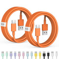 10FT Car Carplay Cable for iPhone 17 16 15 Cable USB to USB C Cable[Apple MFi Certified] USB C Carplay Cord,iPhone 17 Charger Cord,iPhone 16 Car Charger,USB to Type C Cable Car Charging Cable(Orange)