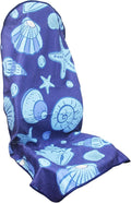 Waterproof Car Seat Cover for Front Seats, Protector for Cars SUVs Trucks, Sweat Towel Seat Covers Bucket for Gym,Workout,Beach,Hiking,Running (Conch Shells Starfish, 1PC)