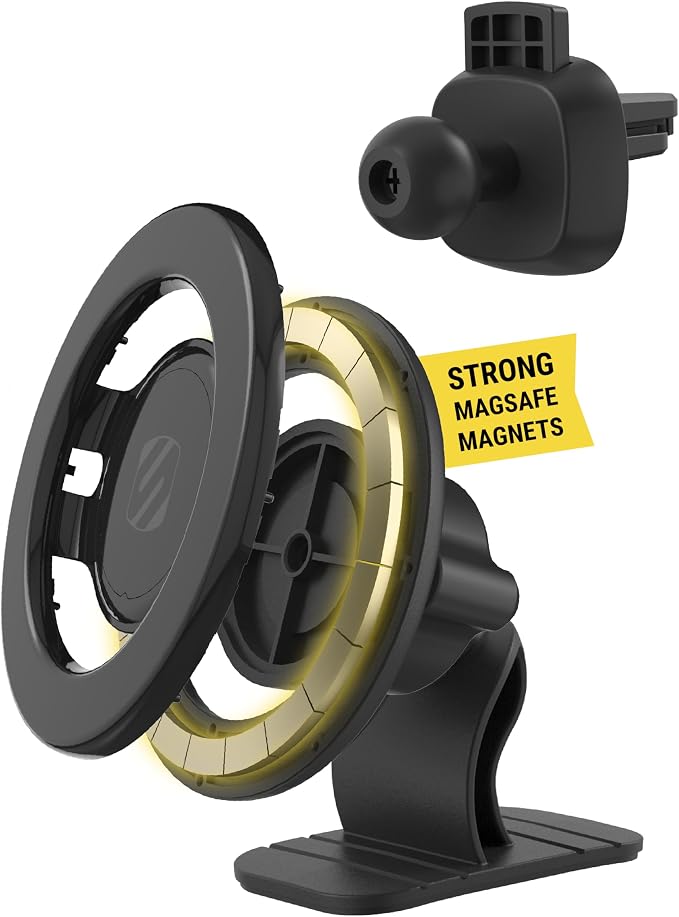 MagicMount Select MagSafe Car Mount for iPhone, Strong Magnetic Phone Holder for Car Magnet Phone Mount with 360° Rotation for Dashboard/Vent Compatible with iPhone 17/16/15/14 Pro Max Android