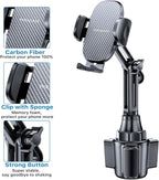[Latest Upgraded Universal Cup Phone Holder for Car, [Rotatable & Adjustable] Long Neck Car Cup Holder Phone Mount Compatible with iPhone, Samsung, Google & More Smartphones