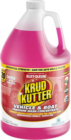 Krud Kutter Vehicle & Boat Pressure Washer Concentrate & Manual Use Cleaner | Powerful Foaming Action Lifts Away Tar, Dirt and Grime | Safe for Use on Cars, Trucks, Boats RV's & More | 1 Gallon