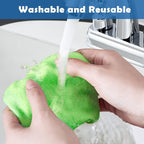 3 Set Windshield Cleaner Tool Inside Car Window Cleaner Tool with 3 Extendable Handle 9 Reusable Microfiber Pads and 3 Spray Bottles for Auto Home Interior Exterior Glass Cleaning (Multicolor)