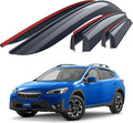 Goodyear Shatterproof Window Deflectors for Subaru XV Crosstrek 2018-2023, Tape-on Rain Guards, Window Visors, Vent Deflector Visor, Car Accessories, 6 pcs. - GY008880
