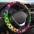 Dog Paws Steering Wheel Cover Non-Slip Auto Steering Wheel Protector Car Accessories Universal Fit 15 Inches for Men Women