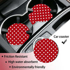 Polka Dots License Plate Frames，Polka dots Car Accessories for Women and Men ，Cute License Plate，Aluminum License Plate Frame Fits Standard US Vehicles Size 12.2 x 6 Inch (Red-Polka dots)