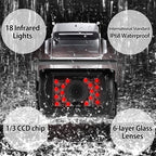 Backup Camera System Kit 7" LCD Reversing Monitor +Rear View Back Up Camera with 170 ° Wide Angle, Waterproof IP68, 18 Infrared Night Vision for Trucks/RV/Trailers/Bus/Vans/Box Truck