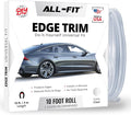 Car Door Edge Protector – Universal DIY Edge Trim to Prevent Scratches & Dings – Flexible Adhesive Molding Trim for Cars, Trucks & SUVs (10 Ft - Clear)
