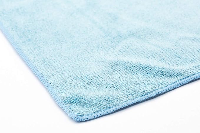 Sport & Workout Towel - Gym, Exercise, Fitness, Spa, Ultra Soft, Super Absorbent, Fast Drying Premium Microfiber, 320gsm, 16in x 27in (3-Pack) (Royal Blue + Light Blue + Black)