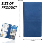 Car Registration and Insurance Holder,PU Leather Car Glove Box Organizer Car Document Holder for ID,Driver's License,Universal Car Organizer Car Accessories for Women/Men (Blue)