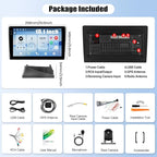 4G+128G Android Car Stereo for Ford Explorer 2005-2010 Car Radio with Wireless Carplay Android Auto 10.1 Inch Touch Screen Mirror Link Backup Camera WiFi GPS FM RDS Bluetooth