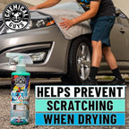 CWS_101_64A Car Wash, Dry & Shine Bundle - Maxi-Suds II Foaming Car Wash Soap, 64 oz (Half Gallon), Cherry Scent + After Wash Gloss Boosting Drying Aid (16 oz) (2 Items)