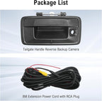Tailgate Handle Backup Camera Rear View Camera for Silverado Sierra 1500 2014-2018 for Sierra 2500HD 3500HD Canyon 2015-2018 RCA Input Reverse Camera, IP69K Waterproof for Trucks