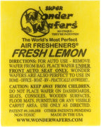 Wonder Wafers 25 CT Individually Wrapped Fresh Lemon Air Fresheners