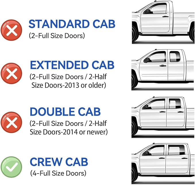 Window Rain Guards for 2019-2025 Dodge Ram 1500 Crew Cab(New Body Style), Window Visor Vent Wind Shade Deflector Rain Shield Protector Sun Visor 2020 2021 2022 2023 2024, Tape-on/Outside-Mount, 4PCS