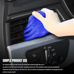 Car Cleaning Gel Clean Putty, Reusable Car Interior Cleaner Slime, Auto Detail Cleaning Soft Rubber Supplies, Universal Multi-Functional Cleaning Tool Accessories for Men Women (Blue)