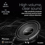 A-Series TS-A25S4 10” Subwoofer – 1300W Max, Sealed or Ported Enclosure Compatible, Strong Bass