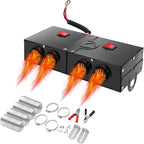500w Car Heater 24 volt Camping Heaters Car Heater Kit Camping Windshield Window Defogger Defroster for Winter Automobile Windscreen Car Camper(24v)